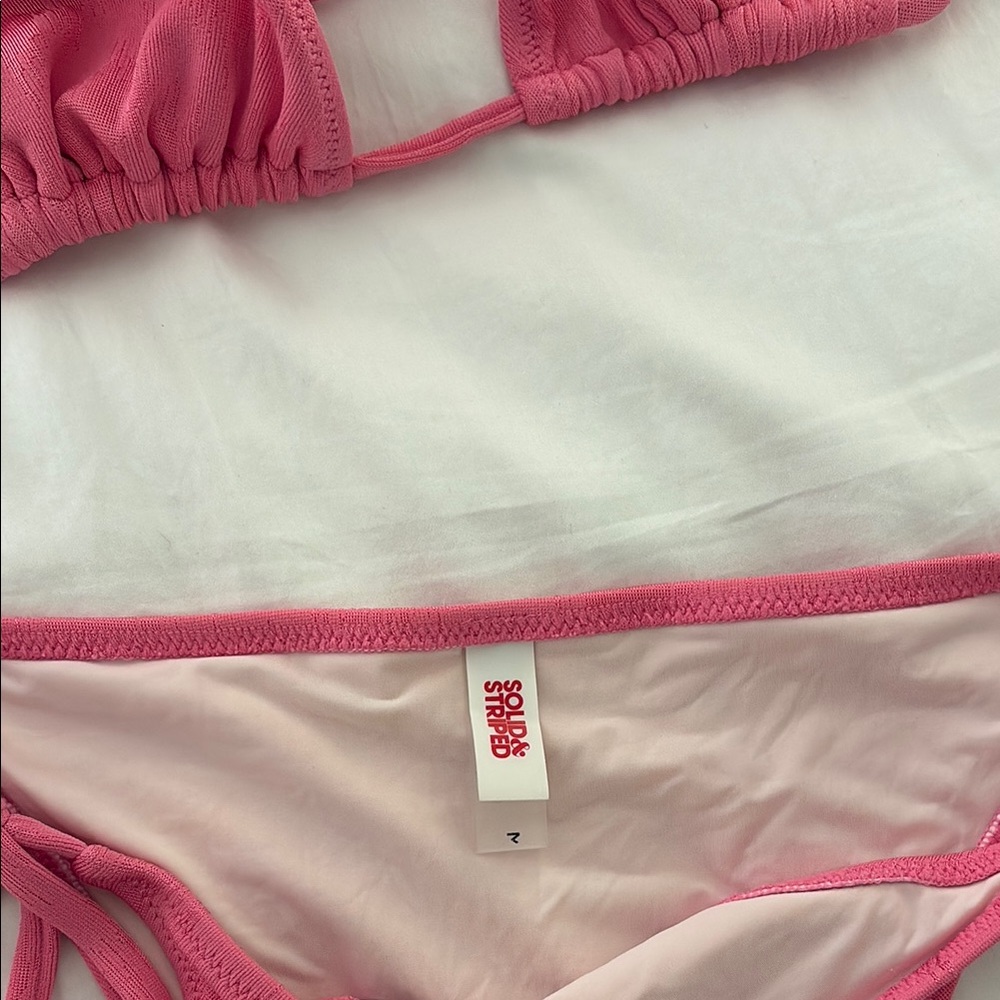 Solid & Striped Iris Bikini Set In Watermelon - image 3